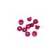 Ultimate Racing - M3 Alu Flanged Nylon Lock Nuts Pink, 10 Pcs.