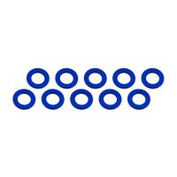 Ultimate Racing - Aluminium Shim, 3x6x0,5mm, Blue, 10 Pcs.