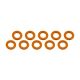 Ultimate Racing - Aluminium Shim, 3x6x0,5mm, Orange, 10 Pcs.