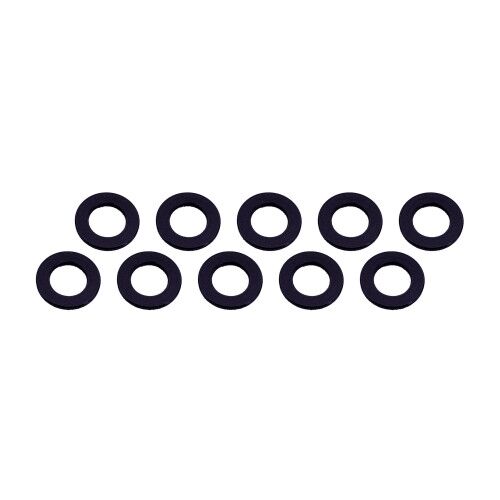 Ultimate Racing - Aluminium Shim, 3x6x0,5mm, Black, 10 Pcs.