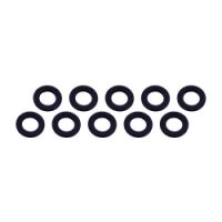 Ultimate Racing - Aluminium Shim, 3x6x0,5mm, Black, 10 Pcs.