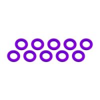 Ultimate Racing - Aluminium Shim, 3x6x0,5mm, Purple, 10 Pcs.