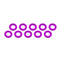 Ultimate Racing - Aluminium Shim, 3x6x0,5mm, Pink, 10 Pcs.
