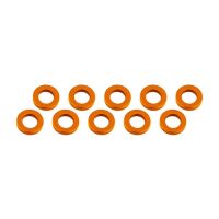 Ultimate Racing - Aluminium Shim, 3x6x1,0mm, Orange, 10 Pcs.