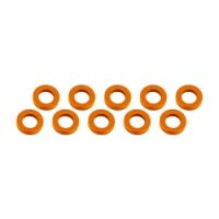 Ultimate Racing - Aluminium Shim, 3x6x1,0mm, Orange, 10 Pcs.