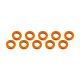 Ultimate Racing - Aluminium Shim, 3x6x1,0mm, Orange, 10 Pcs.