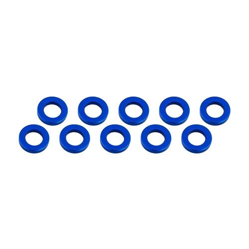 Ultimate Racing - Aluminium Shim, 3x6x2,0mm, Blue, 10 Pcs.