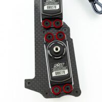 Ultimate Racing - M3 Aluminium Servo Washer Red, 8 Pcs.