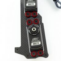 Ultimate Racing - M3 Aluminium Servo Washer Red, 8 Pcs.