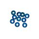 Ultimate Racing - 4mm Alu Washer Blue, 10 Pcs.