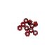 Ultimate Racing - M4/4mm Alu Nylon Lock Nuts Red, 10 Pcs.