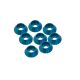 Ultimate Racing - 3mm Aluminium Cap Head Washer Blue, 8 Pcs.