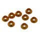 Ultimate Racing - 3mm Aluminium Cap Head Washer Gold, 8 Pcs.
