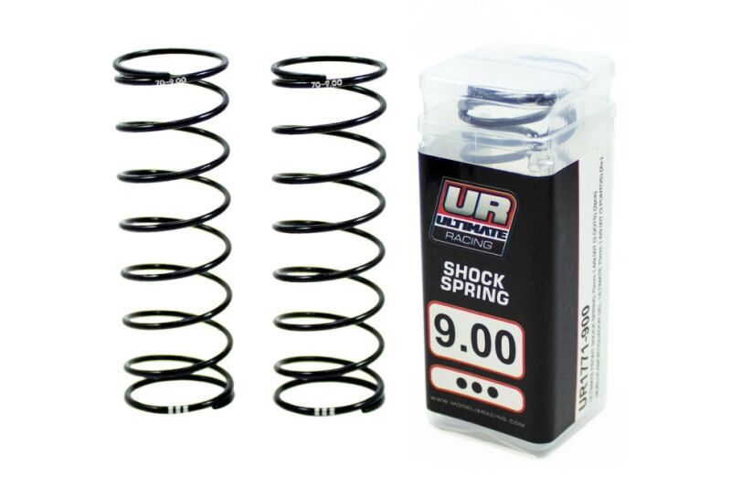 Ultimate Racing - Ultimate Front Shock Spring 70mm 1.6/9.00T, 2 Pcs.