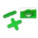 Ultimate Racing - PLASTIC SERVO HORN KIT FOR JR / SANWA / KO GREEN (2pcs.)