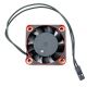 Ultimate Racing - Ultra High Speed Cooling Fan TF-40 w/BEC connector - 40mm - Color Black - Red