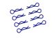 Ultimate Racing - Body Clips 1/10 L and R Blue, 4+4 Pcs.