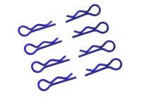 Ultimate Racing - Body Clips 1/8 L and R Blue, 4+4 Pcs.
