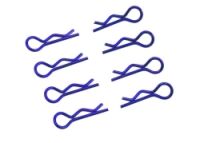 Ultimate Racing - Body Clips 1/8 L and R Blue, 4+4 Pcs.