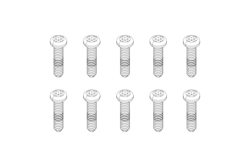Turbo Racing - M1.4 x 8 mm screws 10PCS (TB-760215)