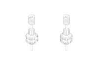 Turbo Racing - C50 Gearbox output shaft 2PCS (TB-760220)