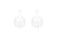 Turbo Racing - C50 Gearbox drive upgrade teeth 2PCS...
