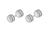 Turbo Racing - C50 Rear wheel metal upgrade teeth 2PCS...