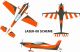Pilot RC - 73" Laser 1850mm 35cc Orange-Gray (4ST1973L-08)