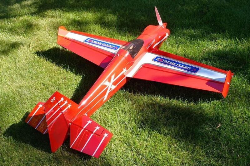 ExtremeFlight - 60" Laser-EXP V3 red/white/gold