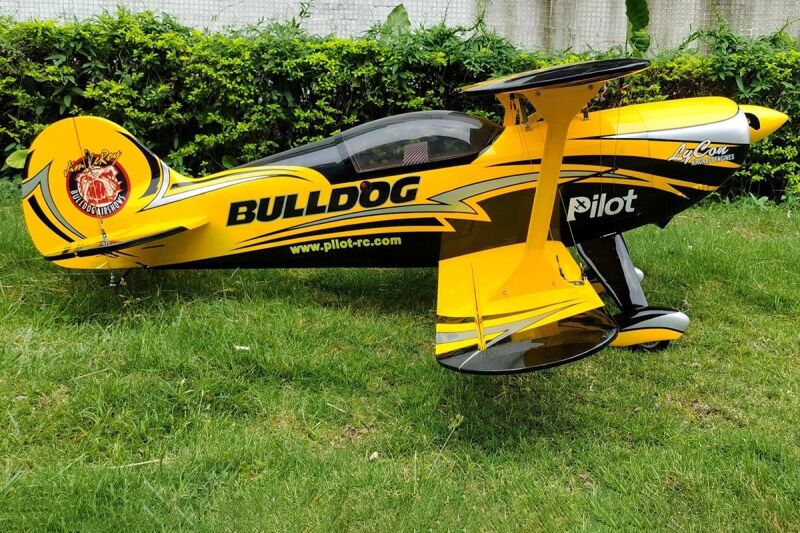 Pilot RC - 87" Pitts S2B ?lutý Bulldog (2,2m) (4ST2387P-03)
