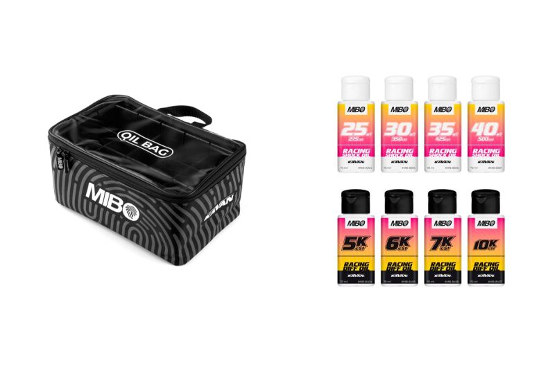 MIBO Racing Öl Set für 1/10 Onroad Dämpfer/Differential mit Tasche (MB-8002)