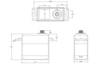 SRT - CH635S HiVOLT CORELESS Digital servo (35kg-0,14s/60°) (SRT-CH635S)