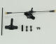 Ares - Stabilizer Flybar, Rotor Head and Main Shaft Set: Chronos CX (AZSH1159)
