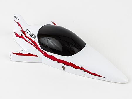 Ares - Body/Canopy, Red: Ethos QX 130 (AZSH1321R)