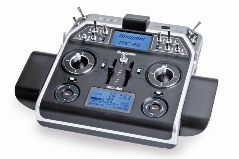 D-Power Graupner mc-28 Sender - HoTT 2.4GHz Fernsteuerung (33028.77)