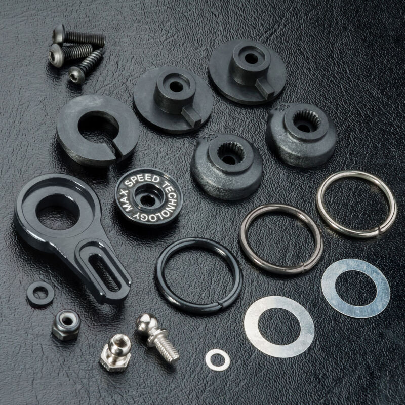 MST-Racing - Servo Saver 8-fach verstellbar Alu schwarz (MST820127BK)