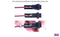Hacker Motor »click« connect Multipin-Verbinder (2 Pins/Kontakte für 0,2mm² bis 0,5mm²) (4047991011796)