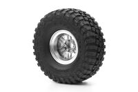 Kavan - 1.9" Aluminium-Beadlock-Felgen Offset -10 mm silber für RC-Crawler 1/10 (2 Stück) (KAV52.2.016)
