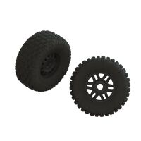 Arrma - dBoots FORTRESS LP Tire Set Glued Black (2)...