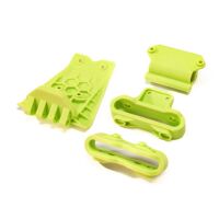 Arrma - Lower Skid And Bumper Mount Set Fluorescent...