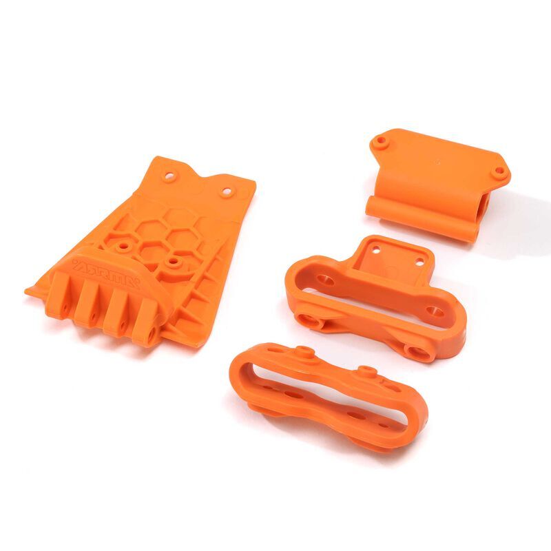 Arrma - Lower Skid And Bumper Mount Set Orange (ARA320795)