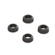 Arrma - Shock Cap (4): 4X4 Black (ARA330828)
