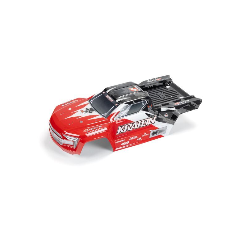 Arrma - Painted Decaled Trimmed Body Red/Black: Kraton 4x4 (ARA402358)