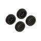 dBoots 2-HO Tire Set Glued (Black) (2 Paar)