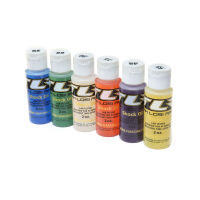 Team Losi Racing - Shock Oil 6Pk 20 25 30 35 40 45 2oz...