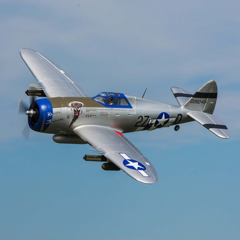 E-flite - P-47 Razorback 1.2m BNF Basic with AS3X & SAFE Select (EFL08450)