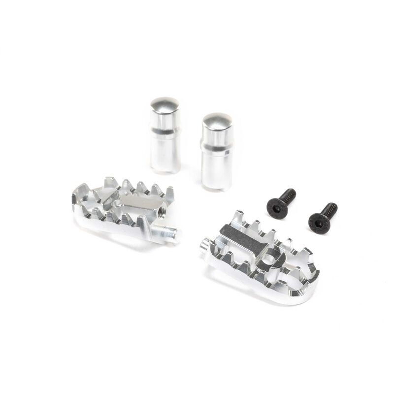 Losi - Aluminum Foot Pegs Silver: Promoto-MX (LOS361001)