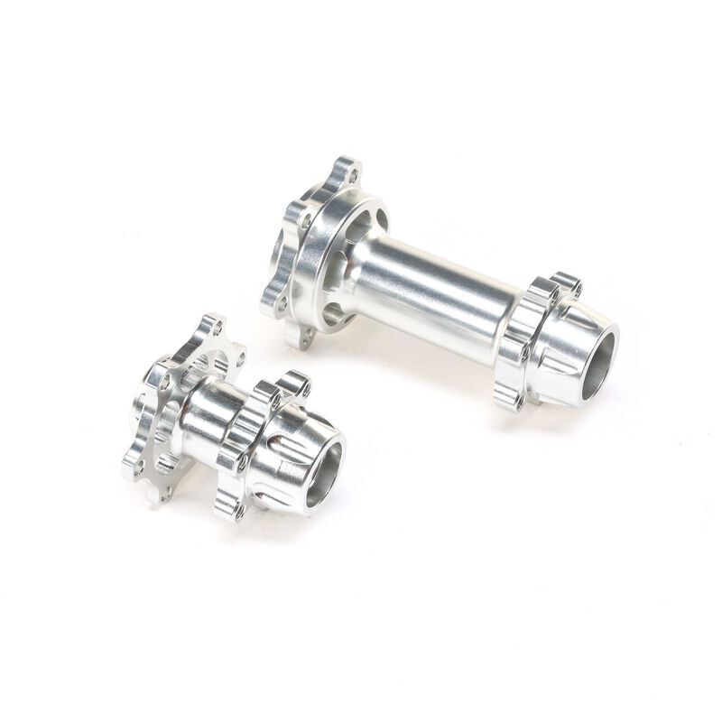 Losi - Aluminum Hub Set Machined Silver : Promoto-MX (LOS362005)