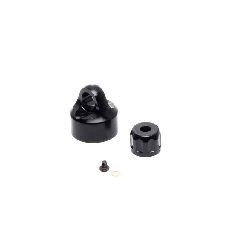 Losi - Shock Cap Set Aluminum Black: Promoto-MX (LOS363001)