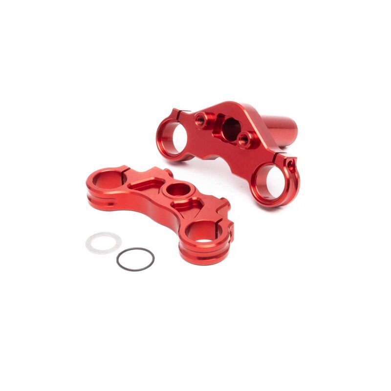 Losi - Aluminum Triple Clamp Set Red: Promoto-MX (LOS364002)